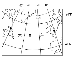 读"世界洋流分布模式图",分析完成下列问题.