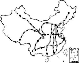 初中地理综合库 中国地理 中国的经济发展 交通运输业 我国铁路干线的