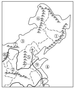 【推荐1】读北方地区图,写出下列地理事物的名称.