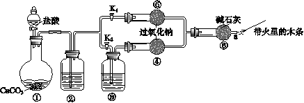 【推荐1】某课外活动小组设计了下列装置,验证二氧化碳跟过氧化钠反应