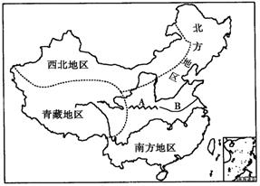 初中地理综合库 中国地理 中国的地理差异 四大地理区域及其划分 秦岭