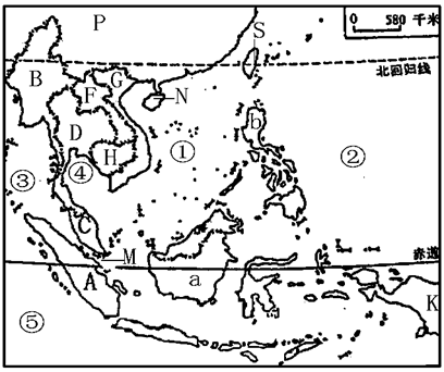 仔细读东南亚简图,回答以下问题
