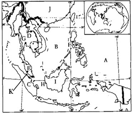 【推荐1】读东南亚略图,完成下列各题.