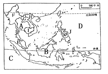 下面是亚洲南部三大半岛轮廓及三地气候资料示意图.读图回答问题.