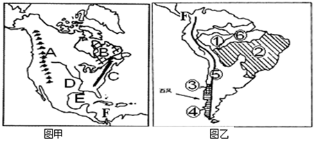 读"北美洲冬季地形对天气变化的影响"图回答下列问题.
