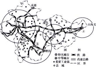 【推荐1】读"京津唐城市群示意图",回答下列问题.