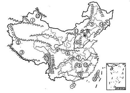 读中国主要山脉分布图,完成下列问题.