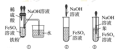 高中化学综合库 常见无机物及其应用 铁及其化合物 氢氧化亚铁 氢氧化