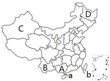 阅读中国地图,回答下列问题.