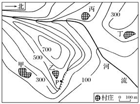 高中地理综合库 自然地理 地球和地图 地图 等高线地形图 【小题1】图