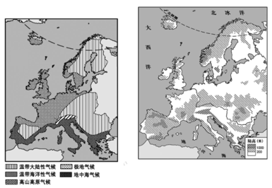 世界地理 东半球的地区和国家 欧洲西部 欧洲西部的位置范围