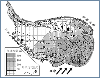 读青藏地区图,回答下列问题.