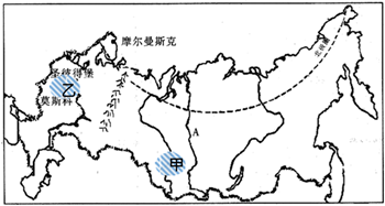 材料一俄罗斯地图