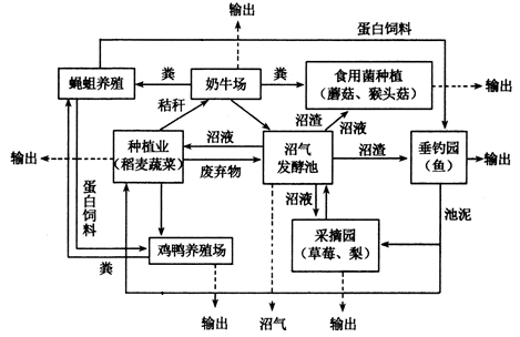 如图是某一生态农业系统的结构模式图,请据图回答下列