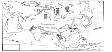 亚洲地势以帕米尔高原为中心,向四面倾斜延伸,其对河流的流向影响为