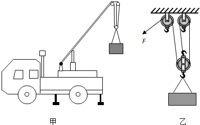 2】如图甲所示是某校暑假修理楼顶防水使用的一台汽车起重机示意图