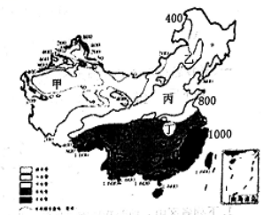 【推荐1】读"中国水资源及年降水量分布围",完成下面小题.