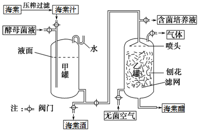 某同学设计了如图所示的果酒和果醋发酵装置,下列有关