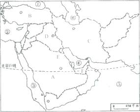 【推荐1】读图 "西亚政区图",完成下列各题.