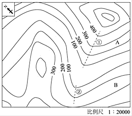 读"我国南方地区某区域等高线地形图",回答下列问题.