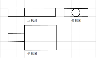 网格纸上小正方形的边长为1,粗实线画出的是某几何体的三视图,则该