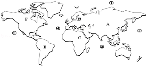 读东西半球图,完成下列各题.