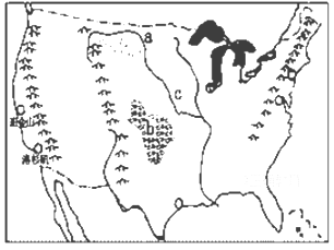 【推荐3】读"美国部分地区轮廓图",回答下列各题.