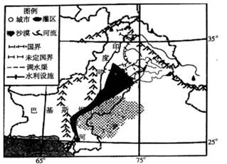 世界主要气候类型的成因,特征,分布 印度河流域灌溉农业发达,灌溉用水