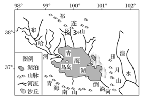 下图示意博斯腾湖的地理位置.