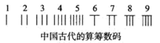 ,如果用算筹表示一个不含"0"且没有重复数字的三位数,这个数至少要用