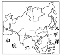 【推荐2】读"亚洲轮廓示意图",完成下面小题.