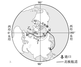 【小题1】中国北极黄河站( 78°55′n,11°56′e), 是图中的 a.