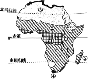 【推荐2】读非洲气候类型图,回答