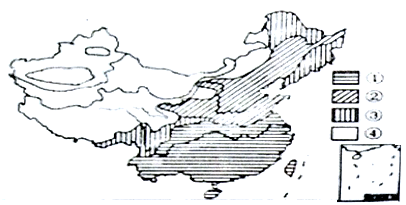 【推荐3】读中国农业用地分布图,回答下列问题.