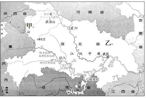 材料一:湖北省图