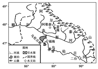 下图示乌伦古河地图乌伦古河水系图乌伦古河流域阿勒泰 流域乌伦古河