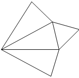 下列四个图中,是三棱锥的表面展开图的是